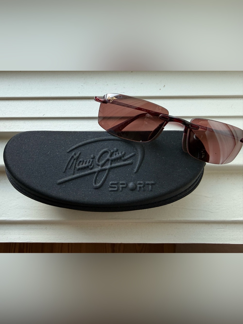 Maui Jim Unisex Rimless Polarized Sunglasses Style 575-07/Pele